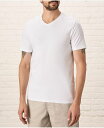 【送料無料】 パクト メンズ Tシャツ トップス Men's Organic Cotton Luxe Stretch Jersey Slim V-Neck Te...