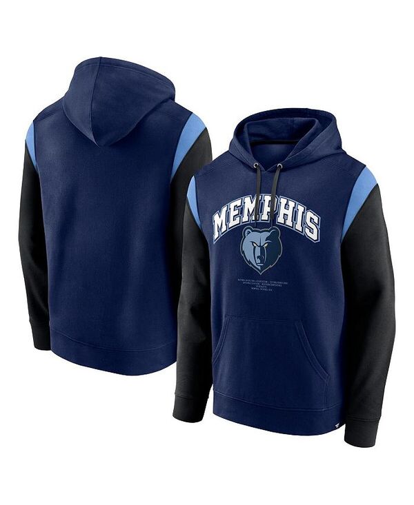 ファナティクス メンズ アウター パーカー・スウェット パーカー Fanatics Men's Navy Memphis Grizzlies Scorer Pullover Hoodie Navy ネイビー(4)