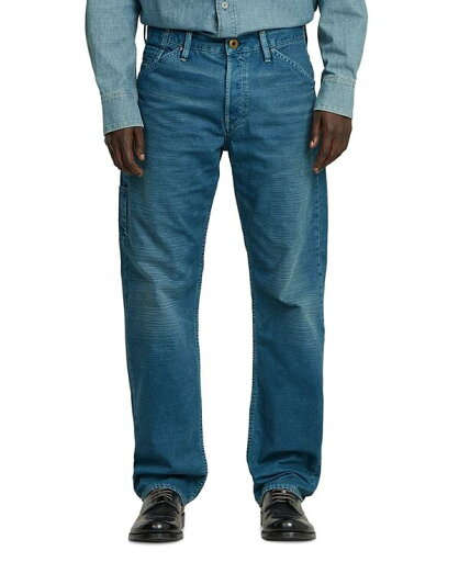 【送料無料】 ジースター メンズ デニムパンツ ボトムス Men's Dakota Logger Straight Fit Jeans Faded Indigo Gd 【送料無料】 ジースター メンズ デニムパンツ ボトムス Men's Dakota Logger Straight Fit Jeans Faded Indigo Gd
