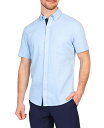 【送料無料】 テーラーバード メンズ シャツ トップス Men's Solid Linen Blend Short Sleeve Shirt Lt blue