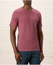 【送料無料】 パクト メンズ Tシャツ トップス Men's Organic Cotton Featherweight Slub Crew Tee Mauve(4)