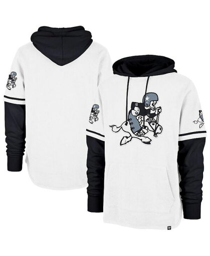 【送料無料】 47ブランド メンズ パーカー・スウェット アウター Men's White/Black Dallas Cowboys Throwback Shortstop Pullover Hoodie White Black 【送料無料】 47ブランド メンズ パーカー・スウェット アウター Men's White/Black Dallas Cowboys Throwback Shortstop Pullover Hoodie White Black
