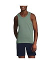 【送料無料】 ランズエンド メンズ Tシャツ トップス Men's Heavy Weight Tank Tea leaf(4)