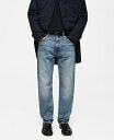 【送料無料】 マンゴ メンズ デニムパンツ ボトムス Men's EU Straight-Fit Jeans Medium Blue