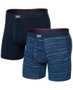 【送料無料】 サックス メンズ ボクサーパンツ アンダーウェア Men's Vibe Xtra 2-Pk. Slim-Fit Boxer Briefs Surg...