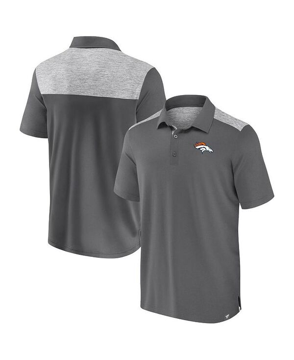 ̵ եʥƥ  ݥ ȥåץ Men's Gray Denver Broncos Long Shot Polo...