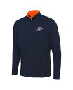【送料無料】 アンティグア メンズ シャツ トップス Men's Navy/Orange Oklahoma City Thunder Content Quarter-Zip Top Navy Orange