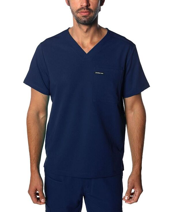 メンバーズオンリー メンズ トップス Tシャツ Members Only Men's Brighton 3-Pocket Scrub Top Navy ネイビー