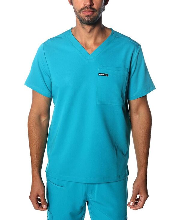メンバーズオンリー メンズ トップス Tシャツ Members Only Men's Brighton 3-Pocket Scrub Top Teal ティール