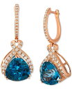 【送料無料】 ル ヴァン レディース ピアス・イヤリング アクセサリー London Blue Topaz (12 ct. t.w.) & Nude Diamo...