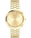 【送料無料】 カルバンクライン レディース 腕時計 アクセサリー Women's Twisted Bezel Gold Tone Stainless Steel Bracelet Watch 34mm Gold