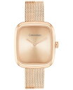 【送料無料】 カルバンクライン レディース 腕時計 アクセサリー Women's Adore Rose Gold Tone Stainless Steel Mesh Bracelet Watch 30mm Rose Gold