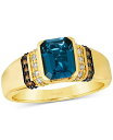 【送料無料】 ル ヴァン レディース リング アクセサリー Men's London Blue Topaz (2-1/2 ct. t.w.) & Diamond...