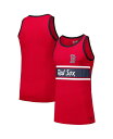 【送料無料】 ニューエラ メンズ タンクトップ トップス Men's Red Boston Red Sox Jersey Ringer Tank Top Red