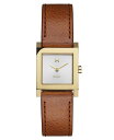 【送料無料】 エムブイエムティー レディース 腕時計 アクセサリー Women's Marquee Square Brown Leather Strap Watch 22mm Brown