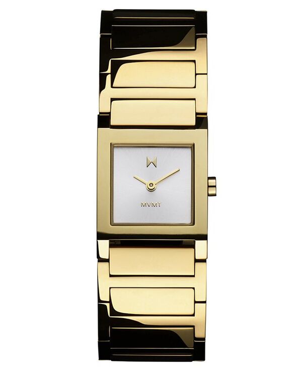 【送料無料】 エムブイエムティー レディース 腕時計 アクセサリー Women's Marquee Square Gold Tone Stainless Steel Bracelet Watch 22mm Gold
