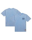【送料無料】 ミッチェル&ネス メンズ Tシャツ トップス Men's Carolina Blue North Carolina Tar Heels Throwback Fade Away T-Shirt Light Blue