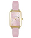 【送料無料】 アンクライン レディース 腕時計 アクセサリー Women's Quartz Rectangular Pink Polyurethane Leat...