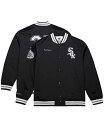 【送料無料】 ミッチェル&ネス メンズ ジャケット・ブルゾン アウター Men's Frank Thomas Black Chicago White Sox Legends Collection Vintage Satin Full-Snap Jacket Black