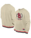 【送料無料】 ニューエラ メンズ パーカー・スウェット アウター Men's Cream St. Louis Cardinals Throwback Pullover Sweatshirt Cream(4)