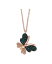 ե ǥ ͥå쥹硼ڥȥȥå ꡼ EFFY® Diamond Butterfly 18 Pendant Necklace (1/5 ct. t.w.) in 14k Rose Gold Rose Gold