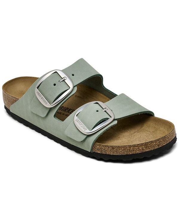 ビルケンシュトック レディース シューズ サンダル レザー Pure Sage Birkenstock Women's Arizona Big Buckle Oiled Leather Sandals from Finish Line