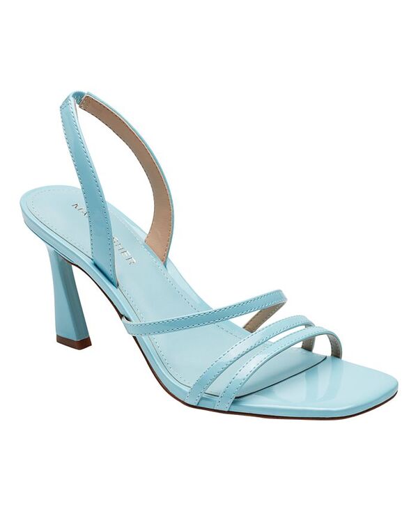マークフィッシャー レディース シューズ サンダル Marc Fisher Women's Nalina Strappy Stiletto Sandals Blue Patent ブルー