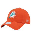 【送料無料】 ニューエラ レディース 帽子 アクセサリー Women's Orange Miami Dolphins Throwback Main Core Classic 2.0 9TWENTY Adjustable Hat Orange