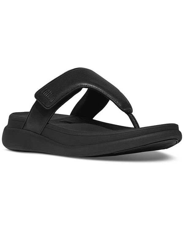 フィットフロップ レディース シューズ サンダル FitFlop Women's F-Mode Go Adjustable Flatform Thong Sandals All Black ブラック