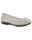 【送料無料】 クリフバイホワイトマウンテン レディース パンプス シューズ Women's Chelcy Round Toe Ballet Flats White Mesh Fabric(4)