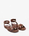 【送料無料】 マンゴ レディース サンダル シューズ Women's Buckle Strap Leather Sandals Leather