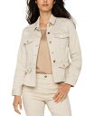 【送料無料】 リヴァプール ロサンゼルス レディース ジャケット・ブルゾン アウター Petite Long-Sleeve Peplum Jacket Cappuccino Stripe(4)