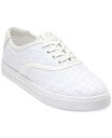 【送料無料】 コールハーン レディース スニーカー シューズ Women's Grandpro Harbor Lace-Up Sneakers White Woven Canvas(4)