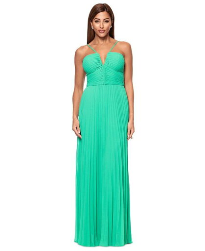 【送料無料】 エスケープ レディース ワンピース トップス Petite Halter-Neck Sleeveless Chiffon Gown Emerald 【送料無料】 エスケープ レディース ワンピース トップス Petite Halter-Neck Sleeveless Chiffon Gown Emerald