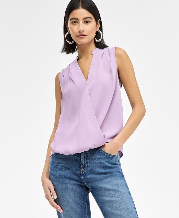 【送料無料】 アイ.エヌ.シー インターナショナル コンセプト レディース シャツ トップス Women's V-Neck Sleeveless Top Regal Orch