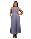 【送料無料】 24セブンコンフォート レディース ワンピース トップス Plus Size Sleeveless Tank Maxi Dress with Po...