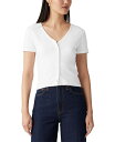 【送料無料】 リーバイス レディース シャツ トップス Women's Muse Short-Sleeve V-Neck Top White +(4)