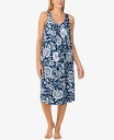 【送料無料】 エレントレイシー レディース ナイトウェア アンダーウェア Women's Sleeveless Midi Gown Navy Floral