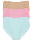 【送料無料】 ナトリ レディース パンツ アンダーウェア Bliss French Cut Brief Underwear 3-Pack 152058MP Mi...