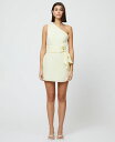 【送料無料】 フレンチコネクション レディース ワンピース トップス Women's Birdie Butter Yellow One-Shoulder Min...