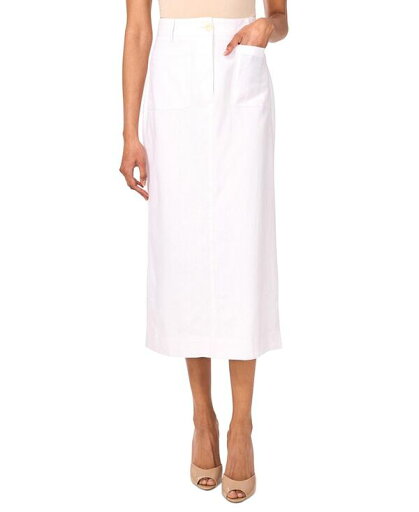 【送料無料】 ヴィンスカムート レディース スカート ボトムス Women's Linen-Blend Patch-Pocket Midi Skirt New Ivory 【送料無料】 ヴィンスカムート レディース スカート ボトムス Women's Linen-Blend Patch-Pocket Midi Skirt New Ivory
