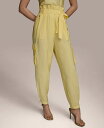 【送料無料】 ダナ キャラン ニューヨーク レディース カジュアルパンツ ボトムス Women's Belted Cargo Pants Panna Cotta