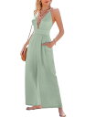 【送料無料】 カップシー レディース ジャンプスーツ トップス Women's Fresh Spring Green Jumpsuit Light/pastel...
