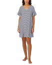 【送料無料】 クドルドッズ レディース ナイトウェア アンダーウェア Women's Printed Short-Sleeve Sleep Tunic Stripe(4)