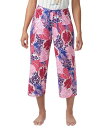 【送料無料】 ヒュー レディース ナイトウェア アンダーウェア Women's The Great Palms Printed Capri Pajama Pan...