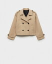 【送料無料】 マンゴ レディース ジャケット・ブルゾン アウター Women's Double-Breasted Jacket Medium Brown