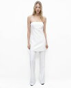 【送料無料】 マンゴ レディース ジャンプスーツ トップス Women's Combined Strapless Jumpsuit Ecru