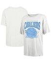 【送料無料】 47ブランド レディース Tシャツ トップス Women's White Cleveland Cavaliers City Edition Dow...
