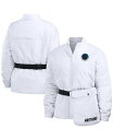【送料無料】 ウェア バイ エリン アンドルーズ レディース ジャケット・ブルゾン アウター Women's White Carolina Panthers Packaway Full-Zip Puffer Jacket White