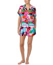 【送料無料】 サンクチュアリー レディース ナイトウェア アンダーウェア Women's Short-Sleeve Shirt & Boxer PJ Set Multi Floral